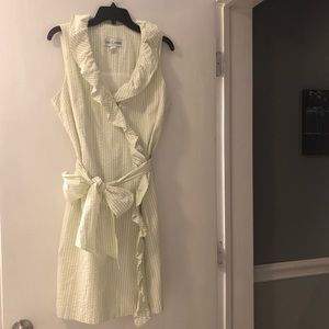 Light green seersucker dress